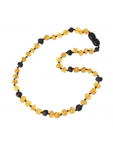 4 Honey & Cherry Baroque Raw Baltic Amber Beads Baby Necklaces