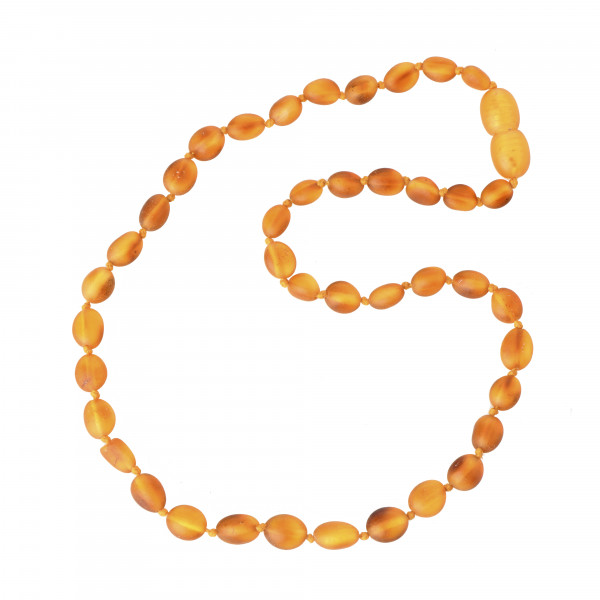 Honey Olive Raw Amber Teething Necklace for Baby