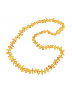 Honey Half Baroque Raw Amber Beads Necklace for Baby