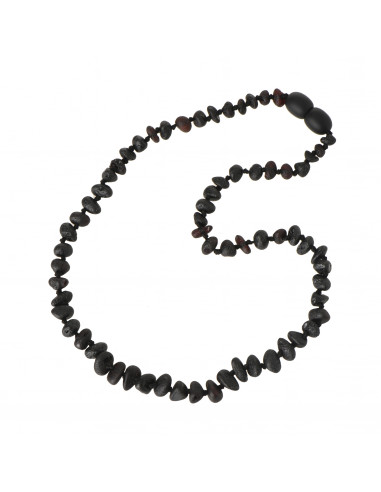 Cherry Half Baroque Raw Amber Beads Baby Necklace