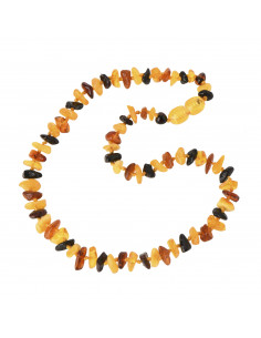 Multi Chip Polished Baltic Amber Teething Necklace