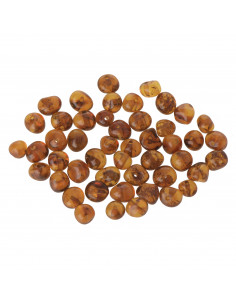 Loose Cognac Baroque Polished Amber Beads