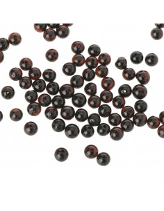 Loose Cherry Round Polished Amber Beads