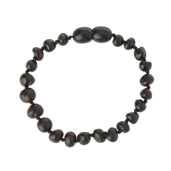 Cherry Polished Baroque Amber Beads Baby Bracelet-Anklet