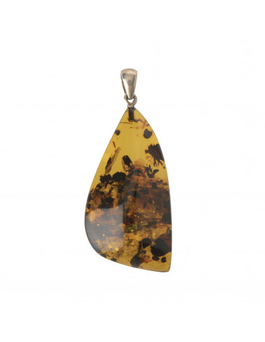 Green Oblong / Oval Baltic Amber...