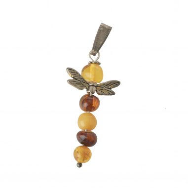 Baltic Amber Pendant Dragonfly Pendant