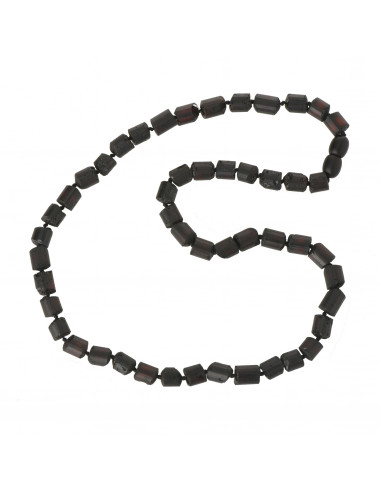 Cherry Raw Baltic Amber Necklace for Men