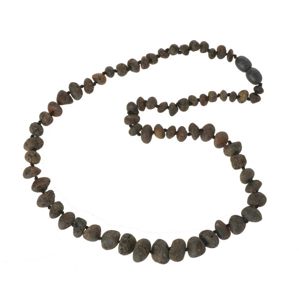 Green Raw Baroque Amber Necklace for Men