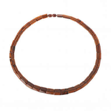 Cognac Polished Baltic Amber Necklace for Adult