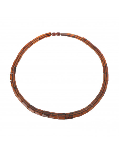Cognac Polished Baltic Amber Necklace for Adult