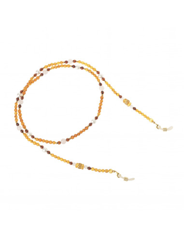 Round Cognac Faceted Baltic Amber...