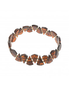Cherry Polished Exclusive Baltic Amber Adult Bracelet