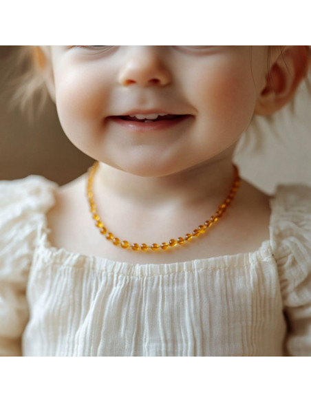 Amber Teething Necklace for Baby