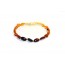 Rainbow Olive Polished Baltic Amber Teething Bracelet-Anklet