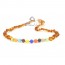 B36-E1 Polished Baroque Cognac Amber And Cat Eye Baby Teething Necklace