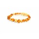 Cognac & Lemon Polished Baroque Baltic Amber Beads Teething Bracelet-Anklet