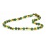 Green Baroque Polished Amber & African Jade  Necklace for Child