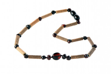 Amber Hazelnut Teething Necklace