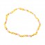 Milky Baroque Polished Amber & Rose Quartz Necklaces for Child