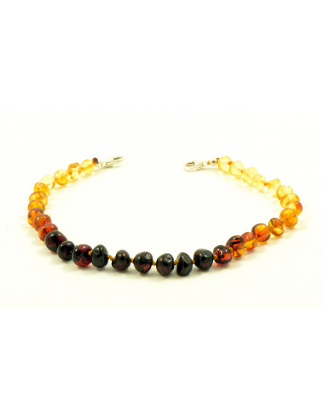 Rainbow Amber Anklet