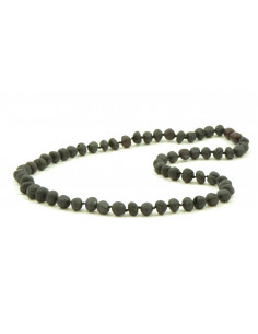 Cherry Baroque Raw Amber Beads Necklace for Adult