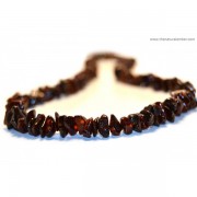 Cherry Chip Polished Amber Beads  Necklace for Adult