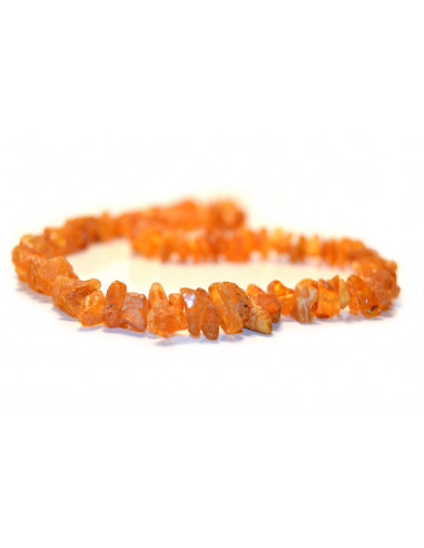 Honey Chip Raw Amber Beads Necklace for Adult