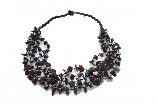 Cherry Chip Polished Amber Necklace for Adult