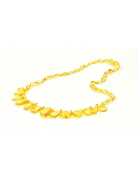 Lemon Polished Amber Necklace for Adult
