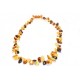 Multi Color Polished Amber Necklace for Adult