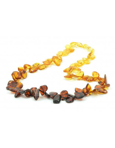 Rainbow Polished Amber Necklace for Adult