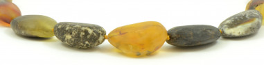 Green Raw Amber Necklace for Adult