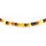 Multi Color Faceted Polished Amber Necklace for Adult
