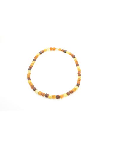 Multi Color Raw Amber Necklace for Adult