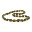 Green Raw Amber Necklace for Adult