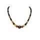 Multi Color Faceted Amber Necklace for Adult