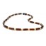 Cherry & Champagne Polished Amber Necklace for Mens