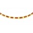 Cherry & Champagne Polished Amber Necklace for Mens