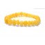 Milky Baroque Polished Amber Beads Bracelet for Adult