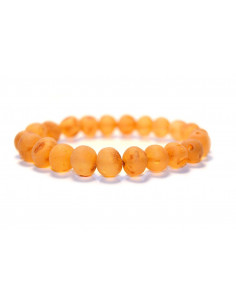 Honey Baroque Raw Amber Beads Bracelet for Adult