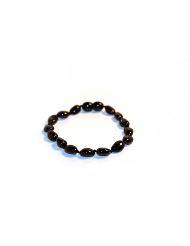 Cherry Olive Polished Amber Beads Bracelet for Adult