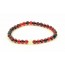 Red Round Polished Amber & Citrine Bracelet for Adult