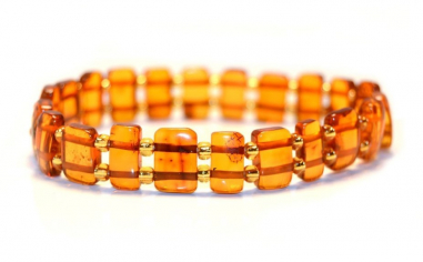 Cognac Polished Amber Exclusive Bracelet