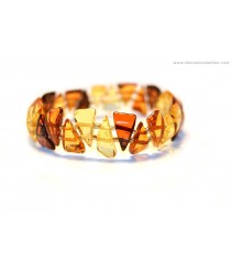 Multi Color Polished Amber Exclusive Bracelet