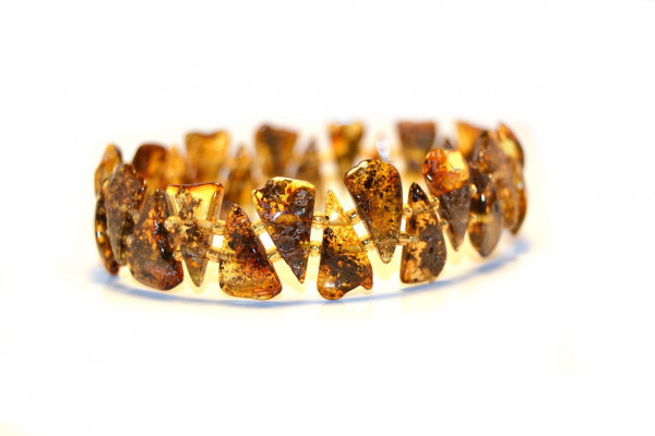 Green Polished Amber Exclusive Bracelet