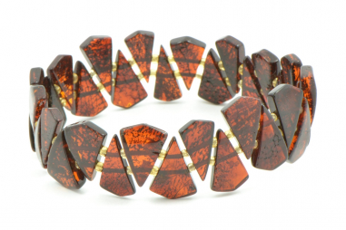 Cherry Polished Exclusive Baltic Amber Adult Bracelet