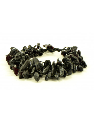Cherry Chip Polished Amber Adult Bracelet