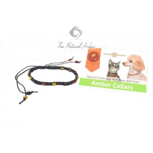 Multi Olive Amber Dog & Cat Necklace
