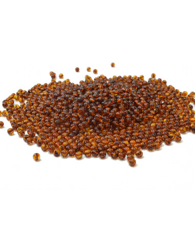 Loose Cognac Round Polished Amber Beads