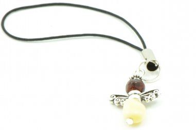 Bee Shape Baltic Amber Pendant for Mobile